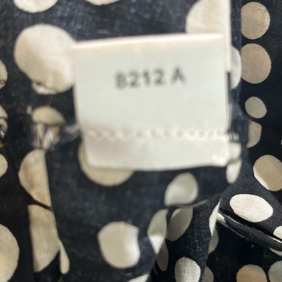 LOFT Black w/ White Polka Dots Tank Top with Wide Band Straps Size 14 - Picture 6 of 9